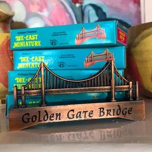 Miniature Golden Gate Bridge San Francisco Kitch